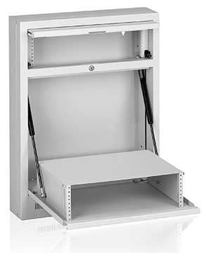 LWTCR: tilt-open wall rack (with dampers)